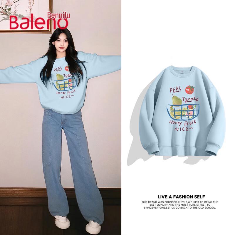 Baleno Women s Fruit Basket Crew Neck Sweatshirt