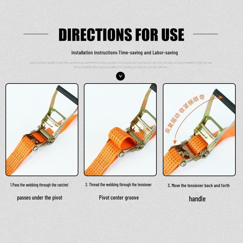 Heavy-Duty Truck Tie-Down Strap