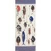 Miyamoto-Towel Kenema Hand Towel, Chusen Dyeing, "Hobbies and Pleasures," Taikobo (Angler), 36 X 90 Cm