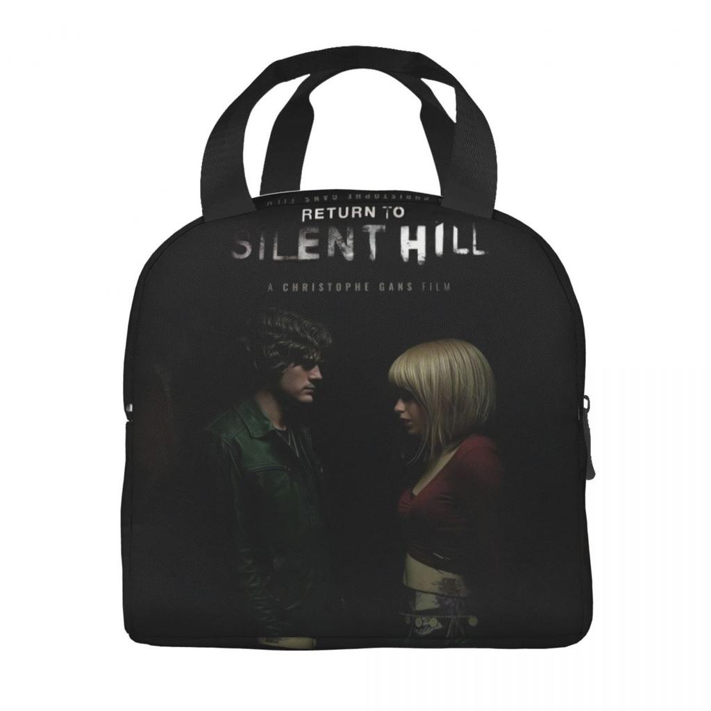 Return To Silent Hill Movie 2026 Merch Insulated Lunch Bags For School Food Box Portable Thermal Cooler Lunch Boxes