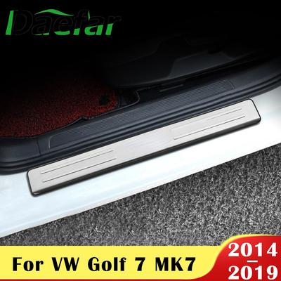 Car Styling For Volkswagen VW Golf 7 MK7 2014 - Car Door Sill Plate Kits Scuff Plate