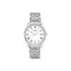 Longines Série Élégance Mouvement Quartz Affichage de la Date Classique Polyvalent Mode Montre Étanche Montres Hommes Acier Blanc L4.859.4.11.6