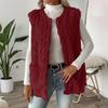 Fashion Women's Winter Plush Wool Jacket Casual  Knitted Vest Warm Lightweight Coat