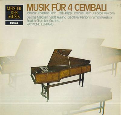 LP Record GEORGE MALCOLM VALDA AVELING GEOF  Musik Fur 4 Cembali SMD1345 DECCA Germany Classical Used