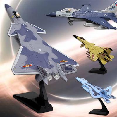J15 F16 F22 Aircraft Series Apache Helicopter Alloy Fighter Soundlight Echo Military Advanced Car Model Collectibles