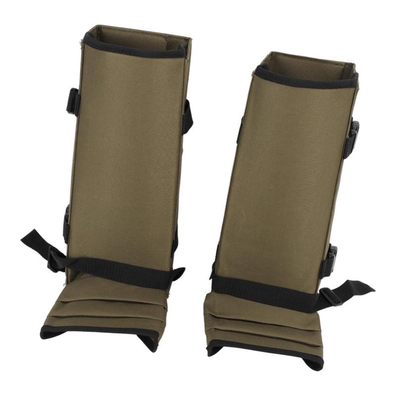1 Pair Snake Gaiters Polyester Fiber Breathable Lightweight Snake Proof Leg Cover For Hiking Camping Mountaineering OD Green