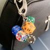 Charm Keychain Backpack Dice Pendant Bag Jewelry Pendant Fashion Decoration For Mobile Phone Travel Daily Men Women Backpack