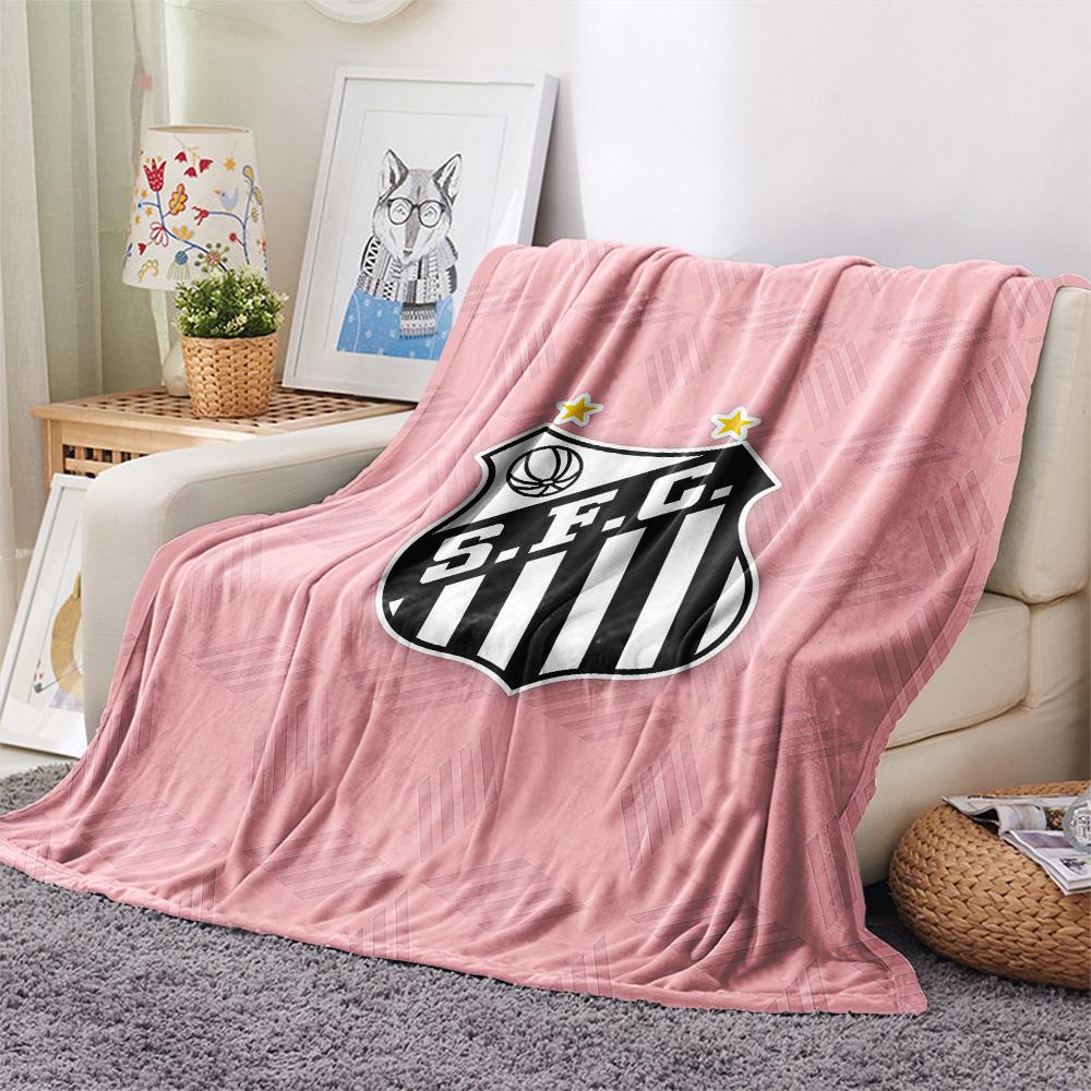 Santos FC2 Flannel Blanket, High Quality Comfortable for All Seasons, Home Decor, Warmth and Comfort