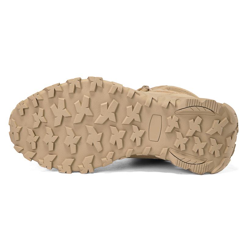 Men's Wear-Resistant Tactical Hiking Boots - Lace-Up, Outdoor Casual, Large Sizes Available