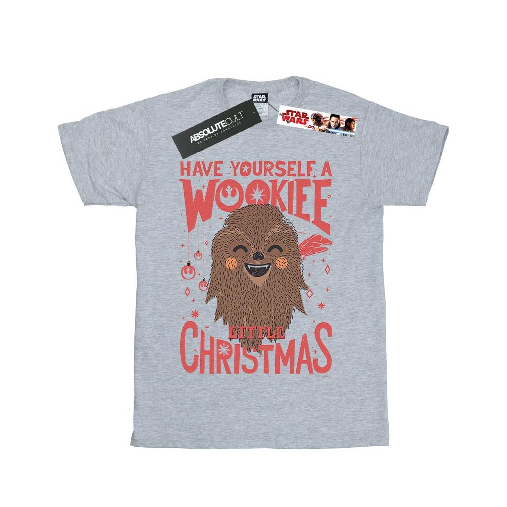 STAR WARS Boys Wookiee Little Christmas T-Shirt