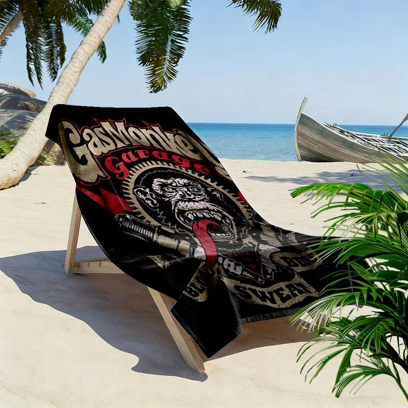 Gas Monkey Garage 2D Flat Print Beach Towel, Large Soft Quick Dry Towel for Beach Camping Swimming.NSTJ0928062