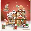 Panda Building Blocks  Toys  Ice Cream Shop Retail Store Architectures Model Assembly Toy Christmas Gifts for Adult