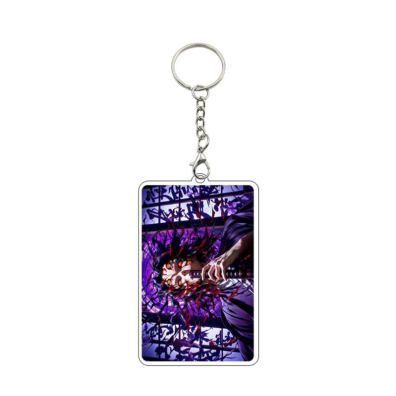 Anime Nezuko Agatsuma Zenitsu Kanroji Mitsuri Cartoon Cool Acrylic Keychain Accessories Figure Pendant Charm Decor Gifts Toys