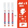 8Pcs/Set Perforating 20mm Deep Hole Long Head Nib Markers For Metal Pen Waterproof Bathroom Woodworking Decoration Multi-Purpose