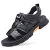 Summer Breathable Cool Outdoors Non-slip Men Genuine Leather Sandals Trend Adult Soft Sole Shoes Comfort Lightweight Roman Shoes