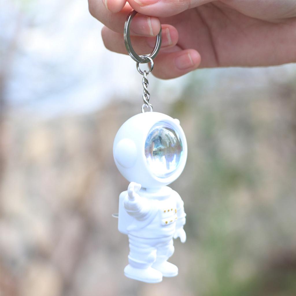 Astronaut Sunset Projector Light Keychain Women Purse Handbags Charm Keychain
