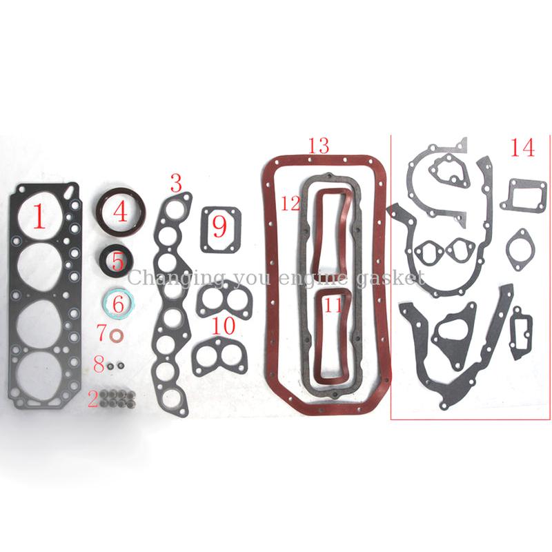 For TOYOTA CROWN DYNA COASTRR 5R 5R-U Engine Rebuild Kits Full Gasket Set Engine Parts Engine Gasket 04111-44034 04111-44038