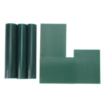 6PCS Set Carving Wax Ring Tube and Sheet Multifunctional Green Color Hard Ring Casting Molding Wax