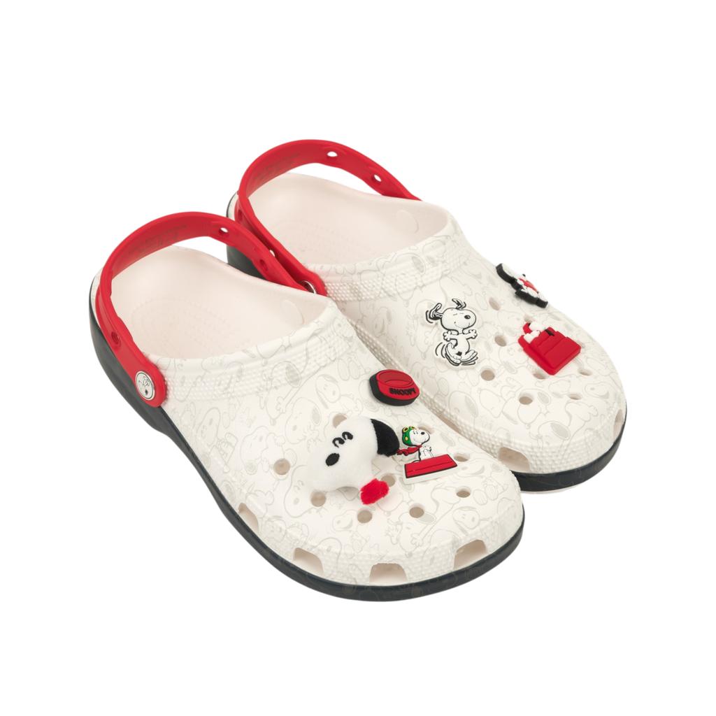 Arašídy x Crocs Classic Clog Snoopy Unisex Tenisky Bílá Červená 211124-90H
