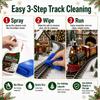 Christmas Model Train Track Cleaner Solution (120ml) with Microfiber Cloth
