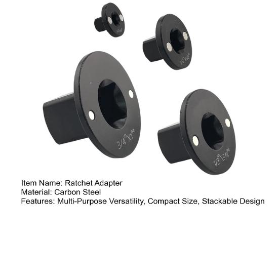 4Pcs/Set Drive Ratchet Adapter Set Impact Socket Adapter Set Carbon Steel Magnetic