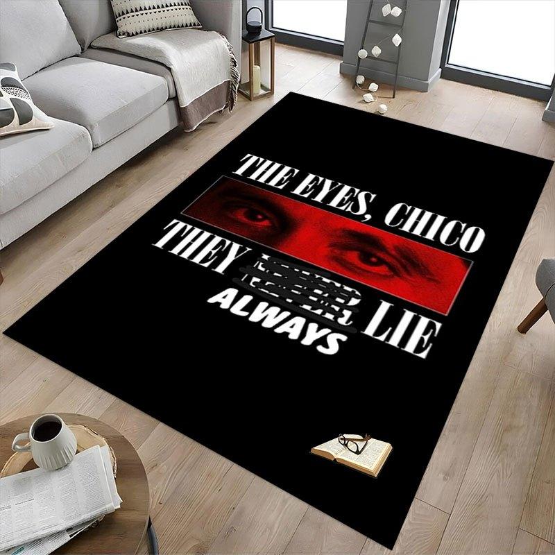 1pc Scarface Office Carpet Chair Mats Soft, Comfortable, All Season,Perfect for Home, Bedroom, or Office Decor, Perfect Gift for