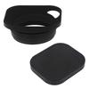 Haoge Square Metal Lens Hood with 49mm Adapter Ring for Fujifilm FinePix and X100V Black LH-E3P Hollow-Out X100, X100S, X100T, X70, X100F, Cameras,