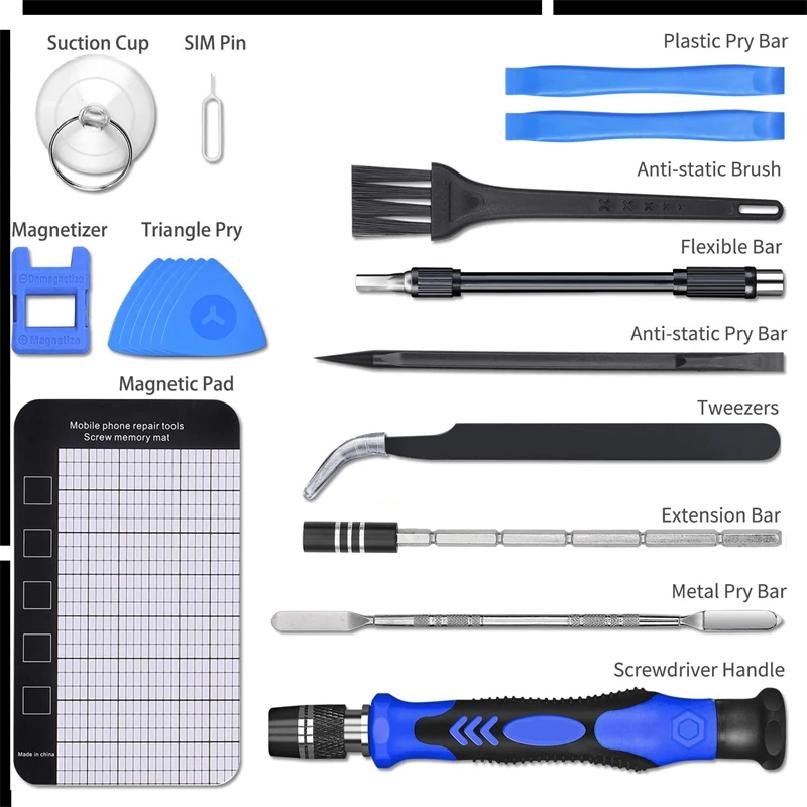 140 in 1 Precision Screwdriver Set Precision Screwdriver Set with Magnetic Bits Cell Phone Repair Tool Kit For Laptop Repair