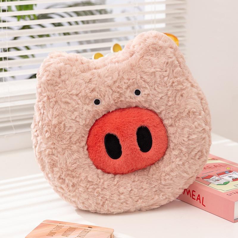 

Original cat throw pillow sofa pillow girl heart plush doll donut pig nose doll home small cushion 35cm【0.4kg】