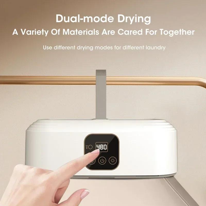 Portable Dryer Electric Foldable Dryer Intelligent Timing Fast Heating Drying with Drying Bag for Household Travel Dormitory