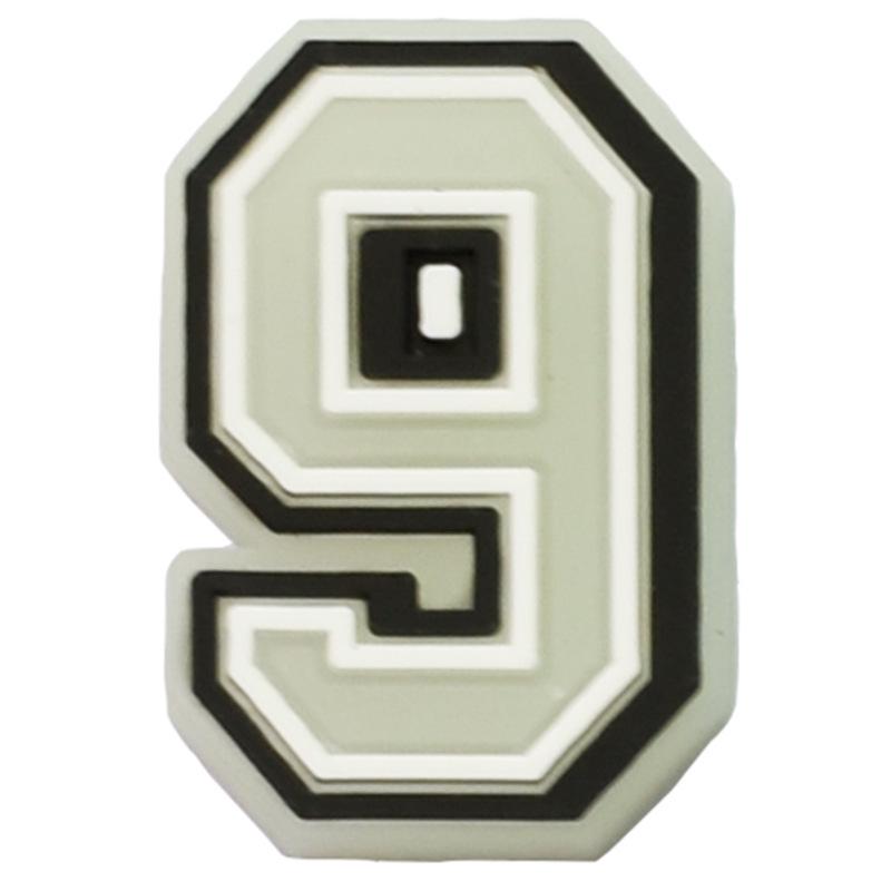 Luminous Letter Series Clog Charms: PVC Soft Rubber Shoe Flowers and Buckles