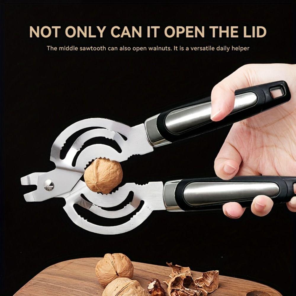 Manual Jar Lid Gripper Stainless Steel Effortless Bottle Opening Tool Can Opener Outdoor Party