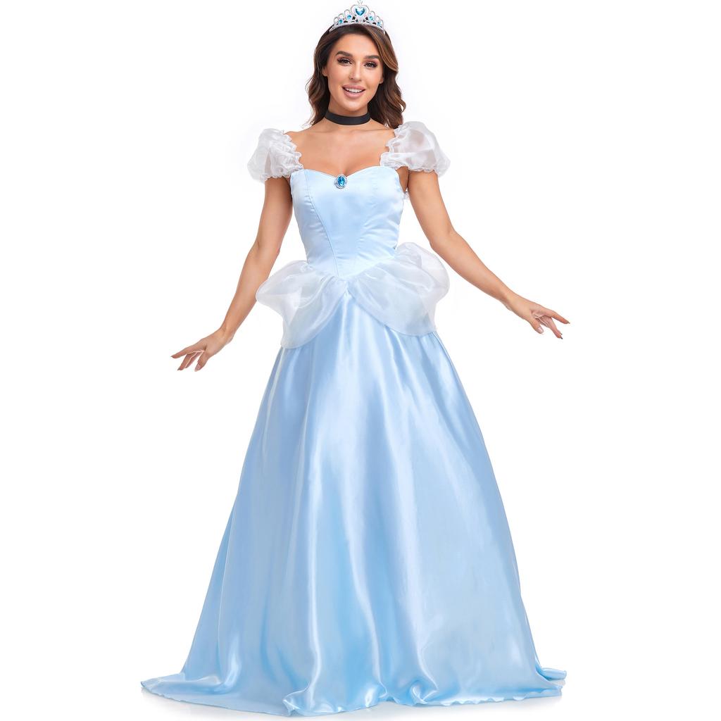Adult Princ Cosplay Costume Long Hair Elsa Dr loween Par Performance Clothing Fairy T Princ Outfit Ladies
