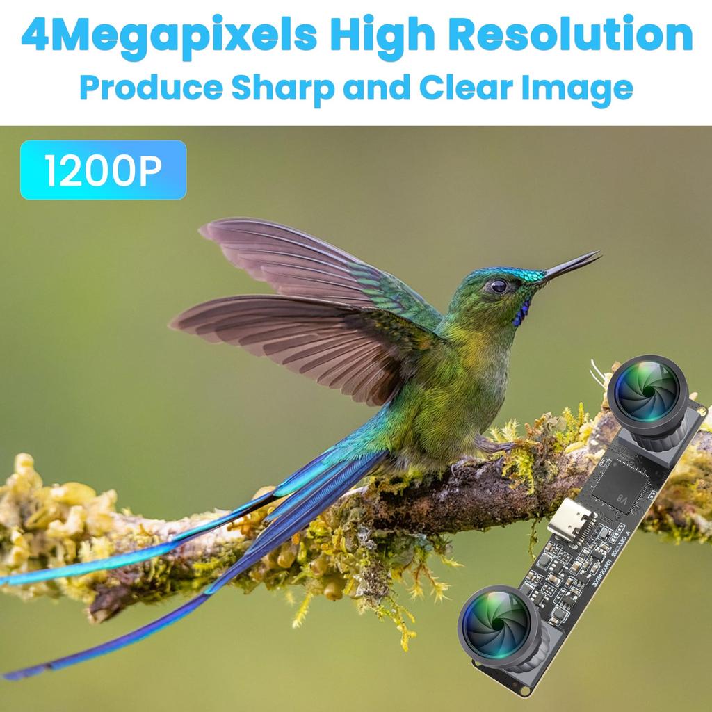 ELPCAM 3D stereo USB kamera 120 snímků za sekundu Globální závěrka Tiskárna Modul USB kamery 120 stupňů bez zkreslení Synchronní dvojitá čočka PC Počítačová zásuvka kamery a