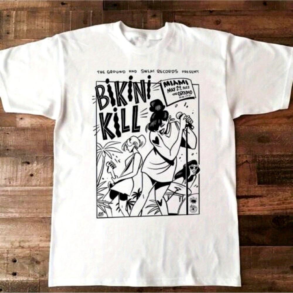 

Bikini Kill North America T-Shirt Unisex Style Comfortable for All Seasons Fun T-Shirts for Both Men and Women Everyday Wear S разноцветный