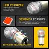 AUXITO 7528 1157 LED Side Reverse Brake Turn Signal Light Marker Bright Bulb RED