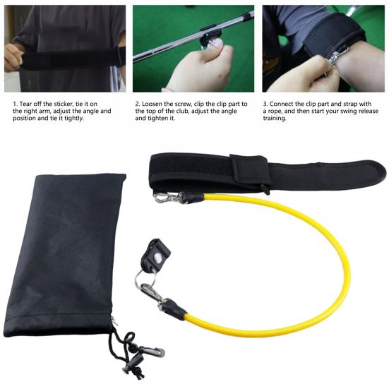 1 Set Golf Swing Trainer Flexible Ergonomic Strong Toughness Correct Posture Swing Power Elasticity Exercise Rope Golf Sports