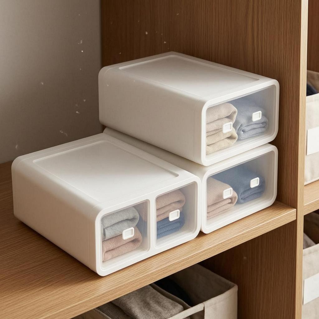 Underwear Drawer Organizer Rectangular Storage Box smooth process