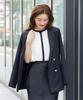 Yours French Sleeve Band Collar Blouse BBXN1458, Women's, Medium, White/Black