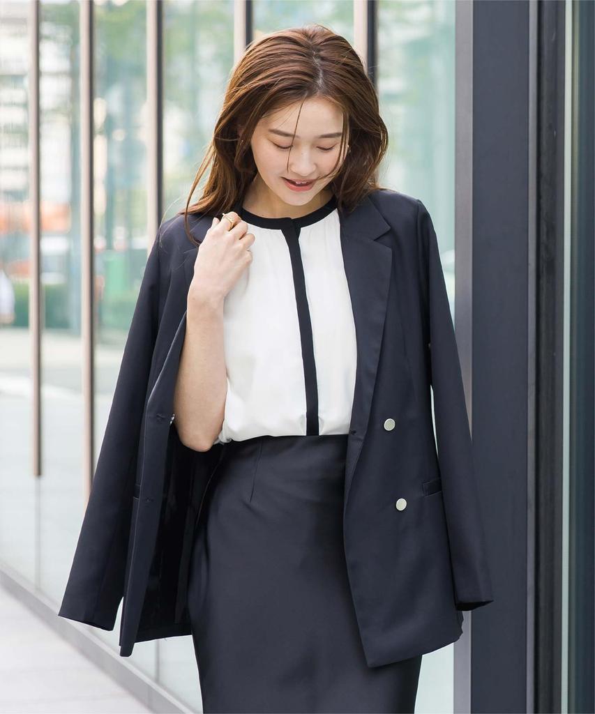Yours French Sleeve Band Collar Blouse BBXN1458, Women's, Medium, White/Black