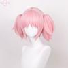 Madoka Kaname Cosplay Paruky Růžové 30cm Krátké Clip Ocasy Kaname Madoka Anime Paruka Cosplay Tepelně Odolné Syntetické Vlasy