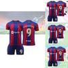 Barcelona Home Jersey Messi 10 Lewandowski 9 Gavi 30 Pedri 8 Suitable For Children Various Sizes Available