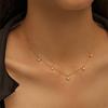 Simple Multiple Star Pendant 18K Gold Choker 925 Sterling Silver Charm O-Chain Collares Necklace For Women Party Fine Jewelry
