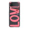 Colorful Love Heart Phone Case For Samsung Galaxy Z Flip 3 4 5 Hard Folding Clear PC Bumper For Samsung Z Flip 6 Back Cover