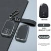 Stylish Zinc Alloy + Leather 2 3 Button Car Key Case for S0 Prado Yaris Vios Previa Protective Case Keyless Car Accessories JH0