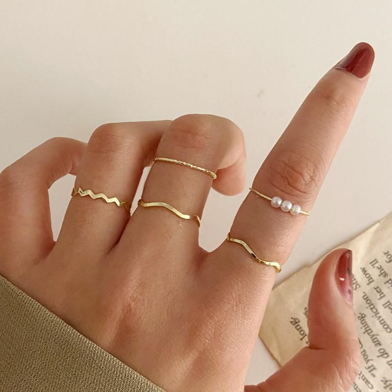 22-Piece Women's Ring Set: Star, Moon, Butterfly, Geometric, Heart Designs