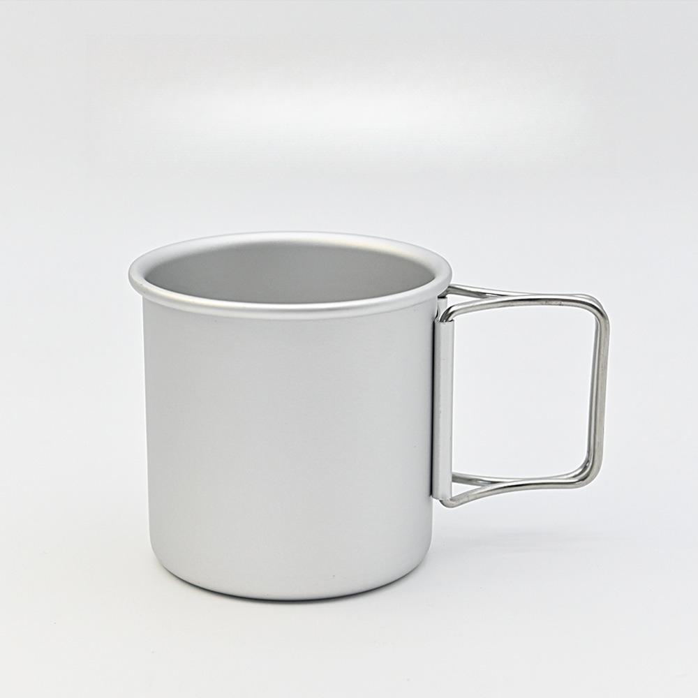 1PC Camping Aluminum Alloy Folding Water Cup Coffee Cup Cup Lightweight Tea Cup Mug Can Hold Boiling Water Lightweight Portable