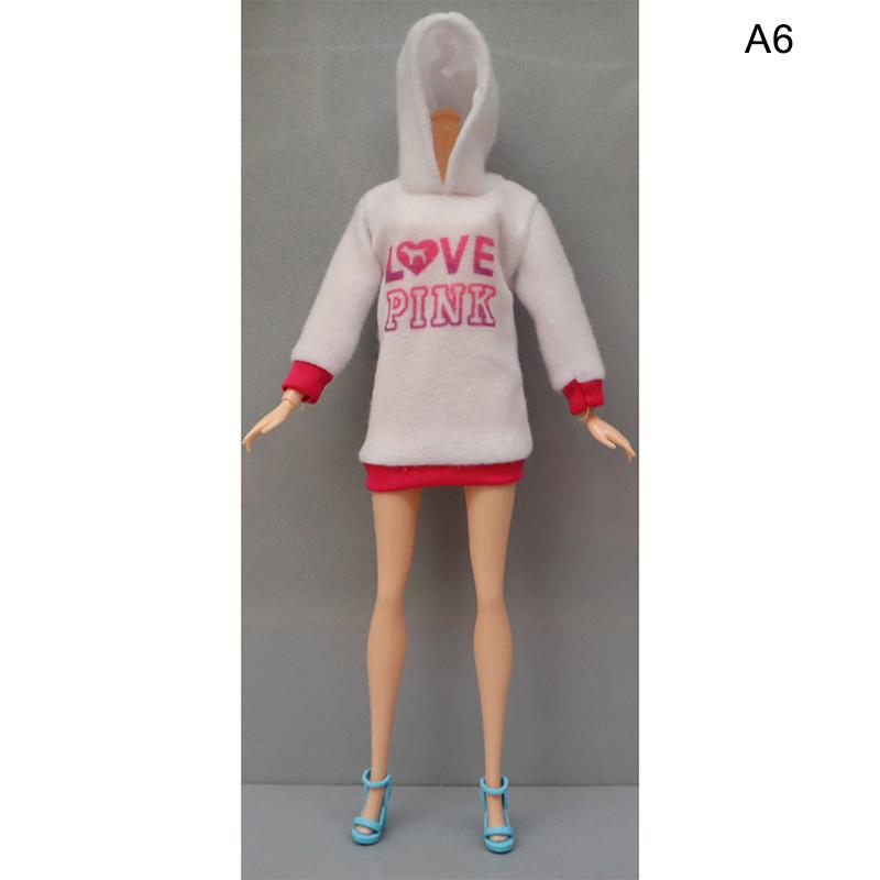 1Set Fashion Outfits for 1/6 Doll Casual Skirt Vest Shirt Pants Dress Dollhouse Accessories Clothes