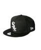 New Era 9FIFTY Black White Black x Free Size & Cap, White, [Used]
