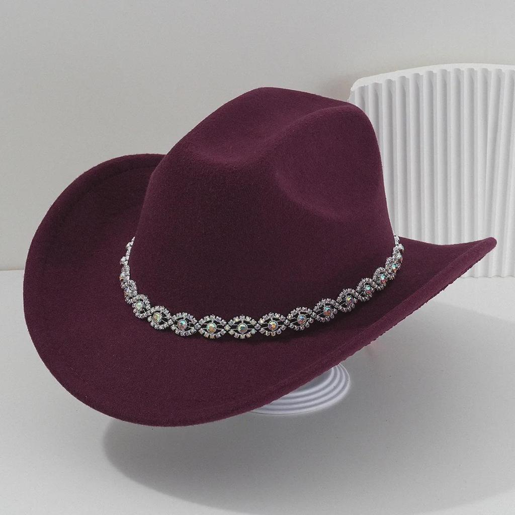 Women's Rhinestone Western Cowboy Hat - Bridal & Party Accessory